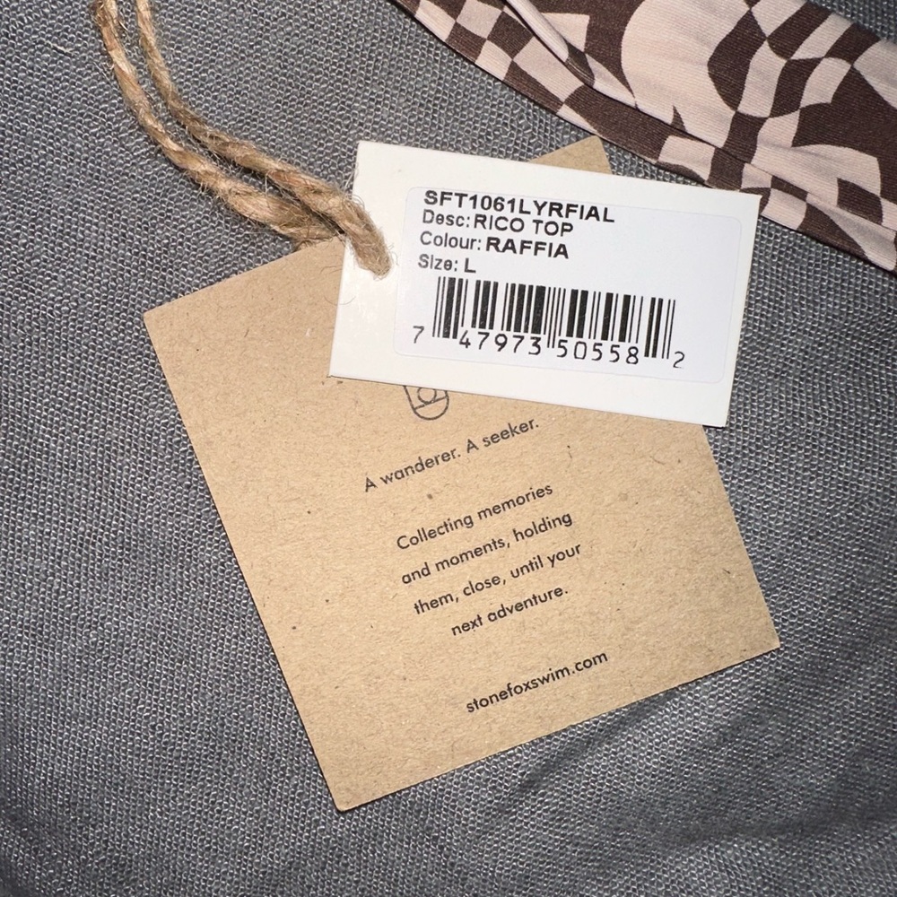 Stone Fox Raffia Print Bikini Set - Picture 9 of 9